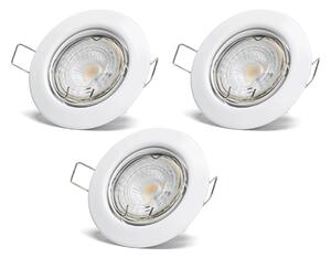 Aigostar - SADA 3x LED zapustených svietidiel 1xGU10/4,5W/230V 4000K biela