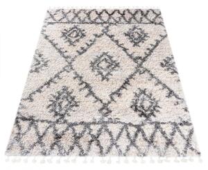 Kusový koberec shaggy Azteco krémovo sivý 2 120x170cm