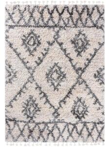 Kusový koberec shaggy Azteco krémovo sivý 2 140x200cm