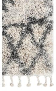 Kusový koberec shaggy Azteco krémovo sivý 2 120x170cm