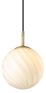 Halo Design - Twist Ball Závěsná Lampa Ø15 Opal/Brass - Lampemesteren