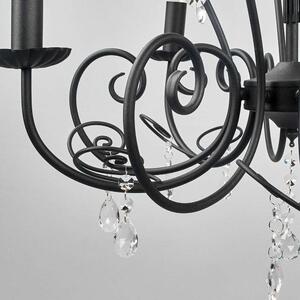 Lindby - Sophina Luster Black/Clear Lindby - Lampemesteren
