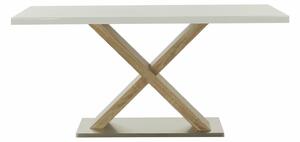 Jedálenský stôl 160 cm Farni (biela + dub sonoma). Vlastná spoľahlivá doprava až k Vám domov. 1015954