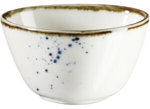 Mäser Oválna miska Pintar White modré bodky 7 x 6 cm, S