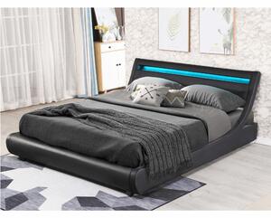 Manželská posteľ 180 cm Filina (čierna) (s roštom). Vlastná spoľahlivá doprava až k Vám domov. 1016016