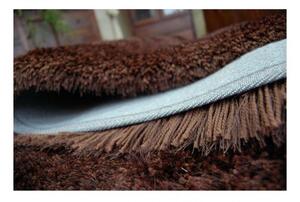 Luxusný kusový koberec Shaggy Macho čokoládový 200x290cm