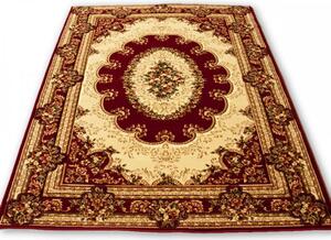 **Kusový koberec klasický vzor bordó 300x400cm