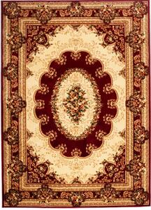 **Kusový koberec klasický vzor bordó 70x140cm