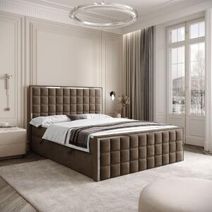 VYSOKÁ ČALÚNENÁ POSTEĽ NOEMI SILVER 140X200 ROYAL VELVET 196
