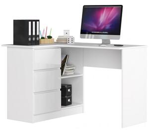 Písací stolík CLIPS | B-16 Farba: Biela, Prevedenie: pravé
