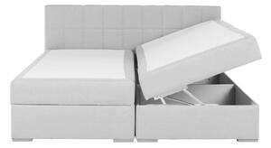 Manželská posteľ Boxspring 160 cm Ferrati (sivohnedá). Vlastná spoľahlivá doprava až k Vám domov. 1016098