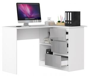 ArtAko Písací stolík CLIPS | B-16 Farba: Biela, Prevedenie: ľavé