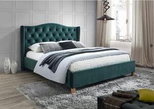 Manželská posteľ ASPEN Velvet | 180 x 200 cm - spálňový nábytok: Zelená / Bluvel 78