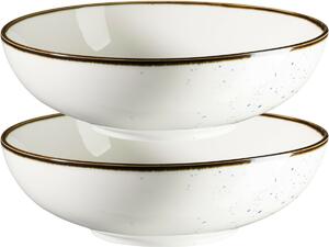 Mäser 2-dielna súprava misiek Pintar White modré bodky 22 cm