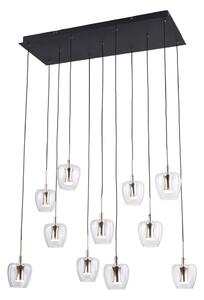 Zuma Line MD2291-11B-3BGT - LED závesný luster na lanku NELSON 11xLED/3W/230V čierna