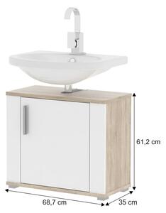 Kúpeľňová skrinka pod umývadlo Foana Li02. Vlastná spoľahlivá doprava až k Vám domov. 752412