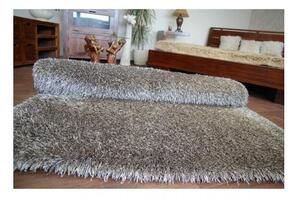 Luxusný kusový koberec Shaggy Love hnedý 80x150cm