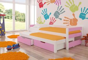Detská posteľ SAGA, 200x90, ružová