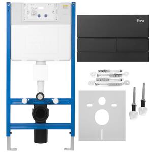 Podomietkový WC systém K011A-Q + tlačidlá T Black