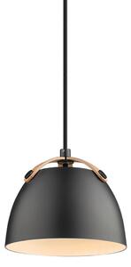 Halo Design - Oslo Závěsná Lampa Ø16 Black/Oak - Lampemesteren