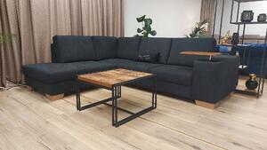 HAMER - otoman - úložný priestor + roh + 2-rozťahovacia, 2 x opierka hlavy