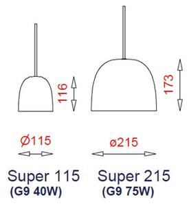 Piet Hein - Super 115 Opal/Black Kábel - Lampemesteren