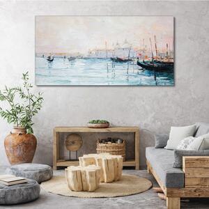 Obraz na plátne Morské prístavné prístavné lode