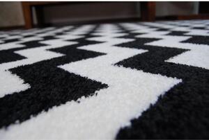 Kusový koberec Nero čiernobiely 80x150cm