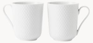 Porcelánové hrnčeky Rhombe, 2 ks