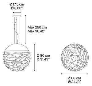 Lodes - Kelly SO4 Large Sphere Závěsná Lampa Copper/Bronze - Lampemesteren