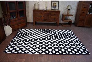 Kusový koberec Karo čierny 180x270cm