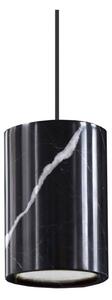 Terence Woodgate - Solid Závěsná Lampa Cylinder Nero Marquina Marble - Lampemesteren