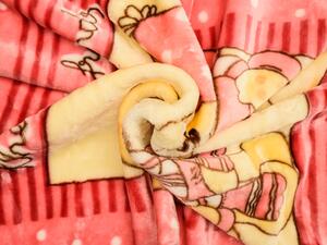 Ružová detská deka MACKOVIA THE BEST FRIENDS, 80x110 cm