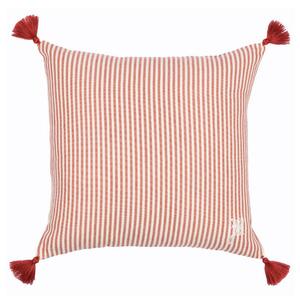 MINDTHEGAP Rhubarb Stripe LC40097 dekoračný vankúš, červená/biela/farebná skupina červená