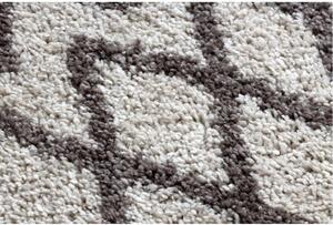 Kusový koberec Shaggy Beni krémový atyp 60x200cm