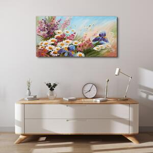 Obraz na plátne Maľovanie kvety rastlina