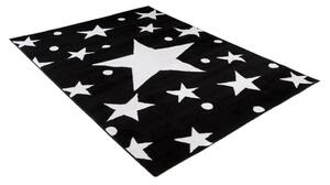 Kusový koberec PP Hviezdy čierny 300x400cm