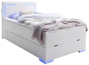 BOXSPRINGOVÁ POSTEĽ, 140/200 cm biela Xora - Postele, Online Only