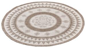 NORTHRUGS - Hanse Home koberce Kusový koberec Twin Supreme 105444 Linen kruh – na von aj na doma - 140x140 (priemer) kruh cm