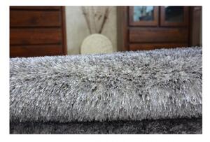 Luxusný kusový koberec Shaggy Ben sivý 80x150cm