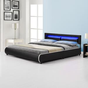 Čalúnená posteľ Murcia 180 x 200 cm - čierna