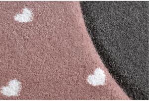 Detský kusový koberec Plameniak ružový 80x150cm