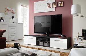 TV stolík/skrinka Beryl 23 ZW B2 (čierna + lesk biely). Vlastná spoľahlivá doprava až k Vám domov. 764639