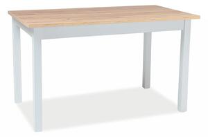 Signal Jedálenský stôl Horacy 100(140)x60 Farba: dub sonoma / biely mat