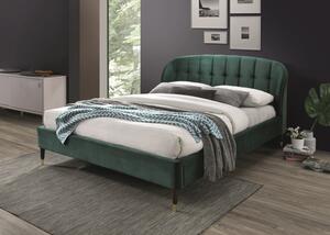 Manželská posteľ LIGURIA Velvet 160 x 200 cm Farba: Sivá / Bluvel 14