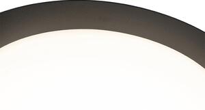 Moderné stropné svietidlo čierne okrúhle vrátane LED IP44 - Lys
