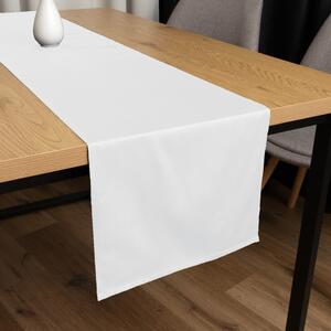 Biante Bavlnený saténový behúň na stôl ST-001 Biely 20x120 cm