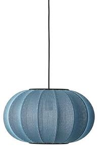 Made By Hand - Knit-Wit 45 Oval Závěsná Lampa Blue Stone - Lampemesteren