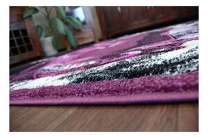 Detský kusový koberec Auto fialový 140x190cm
