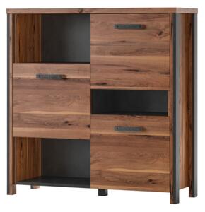 Komoda BRANDS II 3D3P, 107x110x38, dub royal/matera
